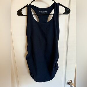 Beyond the bump navy maternity tank